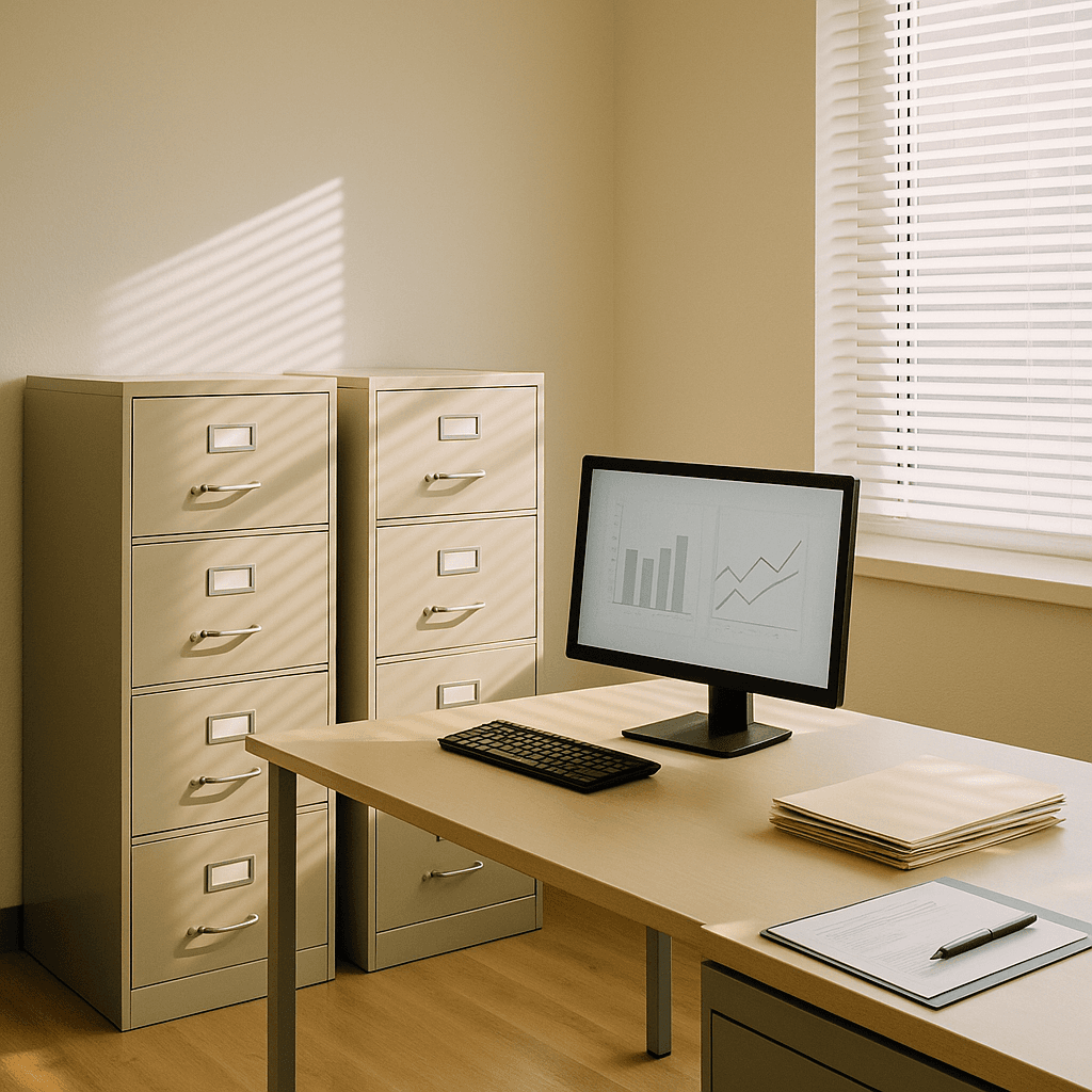 Organized office workspace representing how insurance companies evaluate injury claims